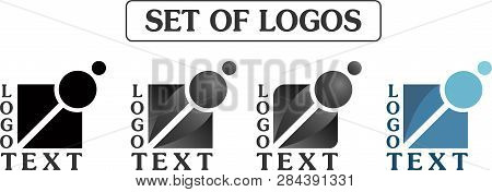 A Set Of Logo In The Form Of A Square, For General Use