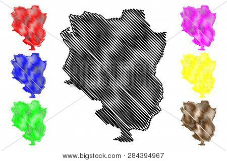 Sankuru Province (democratic Republic Of The Congo, Dr Congo, Drc, Congo-kinshasa) Map Vector Illust