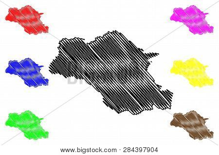 Gambela Region Map Vector....