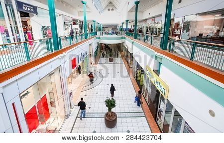 Inside Interior Of Alberton City Mall In Johannesburg