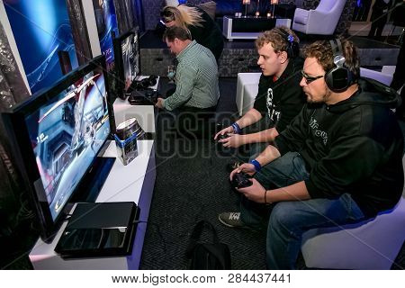 Gamers At Play Station Ps4 Launch Event