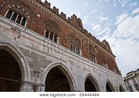 Radnice. Piacenza. Emilia-Romagna. Itálie.