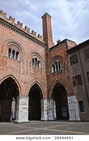 Radnice. Piacenza. Emilia-Romagna. Itálie.