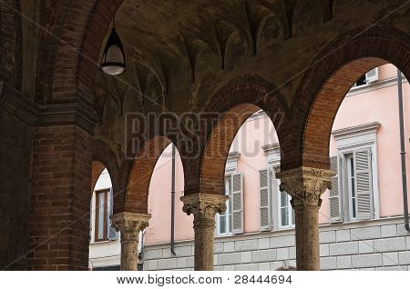 Radnice. Piacenza. Emilia-Romagna. Itálie.