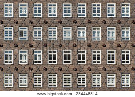 Facade Of An Historic House In Hamburg, Germany