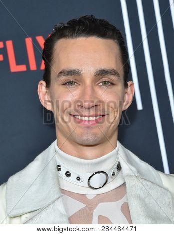 LOS ANGELES - FEB 07:  Robert Sheehan arrives for the Netflix's 'The Umbrella Academy' Premiere - Season 1 on February 07, 2019 in Westwood, CA                