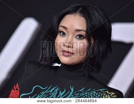 LOS ANGELES - FEB 05:  Lana Condor arrives for the 'Alita: Battle Angel' Premiere on February 05, 2019 in Westwood, CA                
