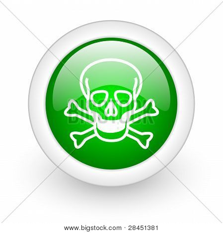 pulsante web teschio