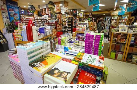 Inside Interior Of A Christian Book Store