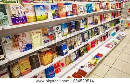 Inside Interior Of A Book Store In A Mall