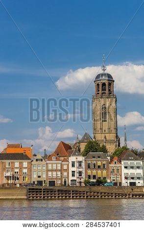 Tower Of The Lebuinus Church In Deventer, Netherlands