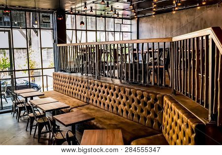 Inside Interior Of A Retro Sushi Restaurant