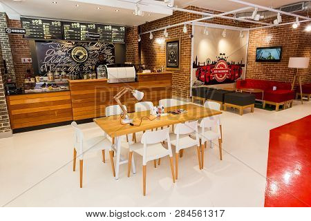 Inside Interior Of A Virgin Mobile  Store