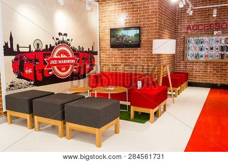 Inside Interior Of A Virgin Mobile  Store