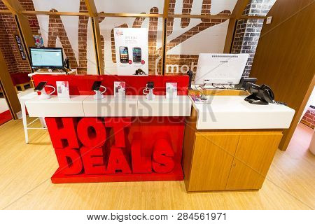 Inside Interior Of A Virgin Mobile  Store