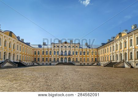 Rundale Palace Is Major Baroque Palaces Built For The Dukes Of Courland, Latvia. Garden