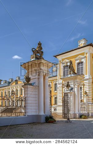 Rundale Palace Is Major Baroque Palaces Built For The Dukes Of Courland, Latvia. Garden