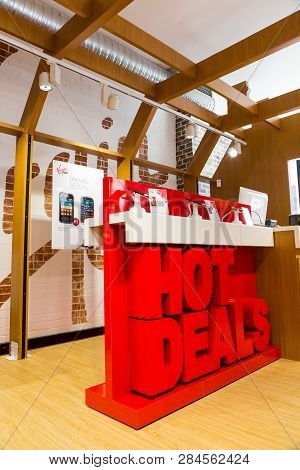 Inside Interior Of A Virgin Mobile  Store