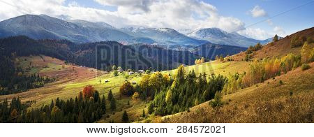 Autumn And Winter In The Mountains