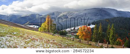 Autumn And Winter In The Mountains