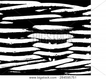 Rattan Texture Black And White Urban Rough Texture Vector. 
Wooden Skin, Place Over Any Object Creat