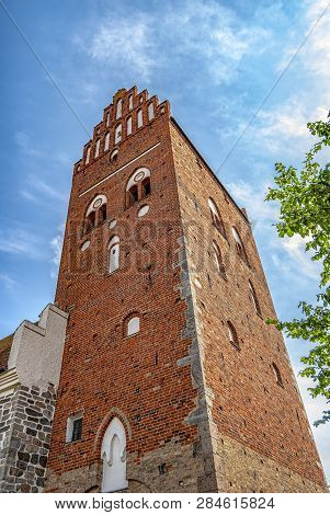 Saint Marys Is An Old Medieval Church In The Swedish Town Of Ahus.