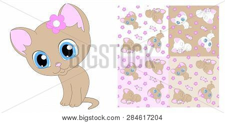 Kitten Small Cat For Children Patterns Set