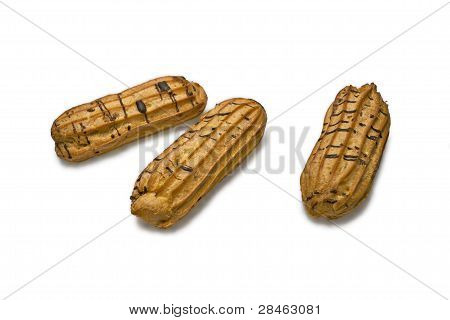 ขนมปัง 3 Eclairs แยกต่างหาก