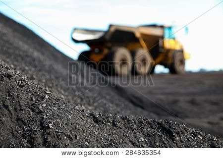 Mining Dump Truck Transporting Manganese For Processing, Manganese Mining And Processing In South Af