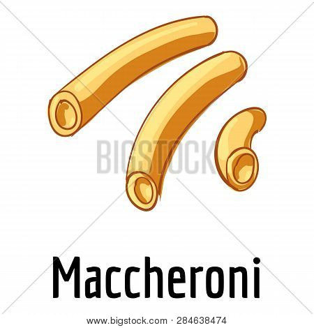 Maccheroni Icon. Cartoon Of Maccheroni Vector Icon For Web Design Isolated On White Background