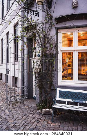 Bremen, Germany, January, 2019 - Colorful Houses In Historic Schnoorviertel In Bremen, Germany