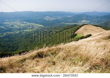 Bieszczady 山の南の東のポーランド