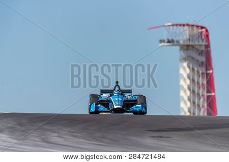 February 12, 2019 - Austin, Texas, USA: MAX CHILTON (59) of England goes through the turns during practice for the IndyCar Spring Test at Circuit Of The Americas in Austin, Texas.