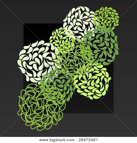 floral abstrait design raster. Recherche copie Vector dans mon portefeuille