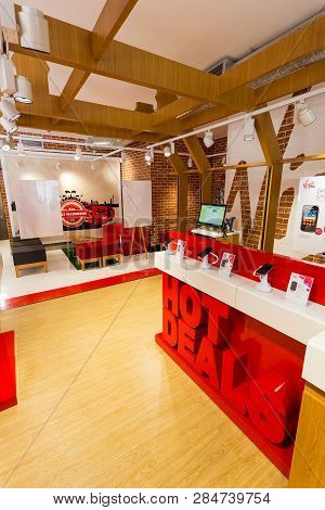 Inside Interior Of A Virgin Mobile  Store