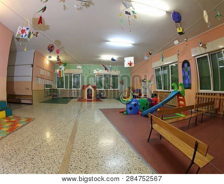 Large Nursery Room Used As A Games Room Without Children