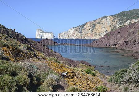 The Coast Of Masua Near Porto Corallo
