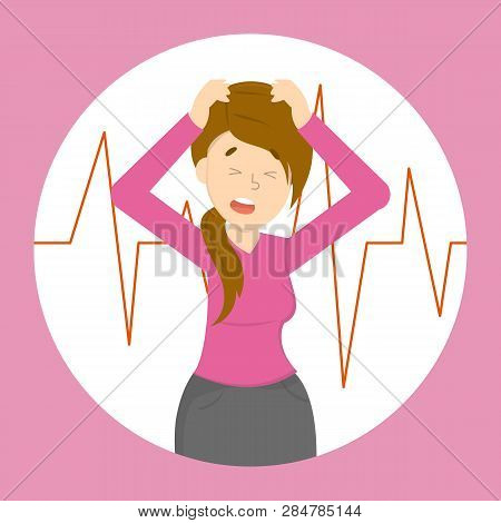 Woman Suffer From Throbbing Pain In Head