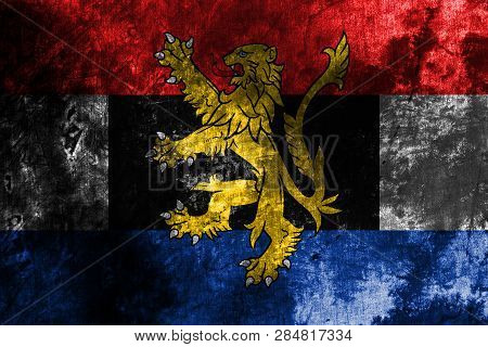Benelux Grunge Flag,  Politico-economic Union Of  Belgium, Netherlands, Luxembourg