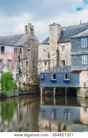 Rohan Bridge In The City Center Of Landerneau In Finistère