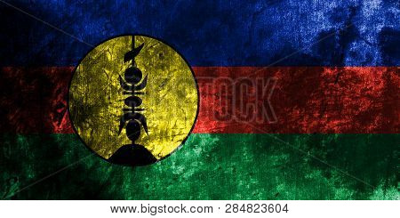 Flnks Grunge Flag, New Caledonia, Old Flag