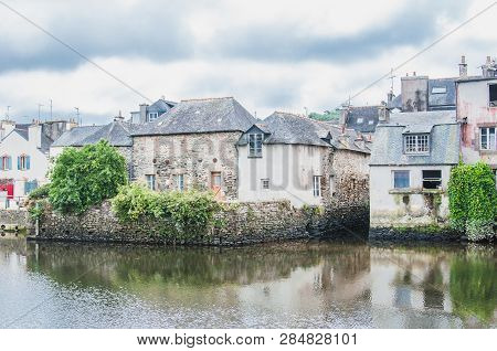 Rohan Bridge In The City Center Of Landerneau In Finistère