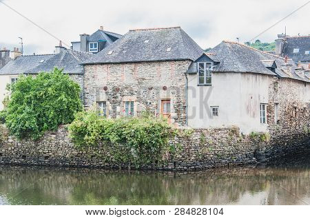 Rohan Bridge In The City Center Of Landerneau In Finistère