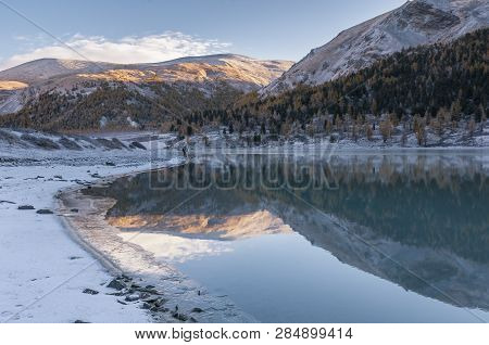 Oakham Lake Lake Of Joint Stock Company-whom. Altai Mountains. Foot Of Mount Belukha. Ust-koksinsky 