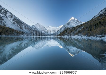 Oakham Lake Lake Of Joint Stock Company-whom. Altai Mountains. Foot Of Mount Belukha. Ust-koksinsky 