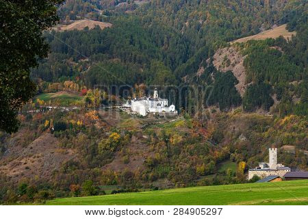 The Benedictine Abbey Of Marienberg In Burgeis, Vinschgau, South Tyrol