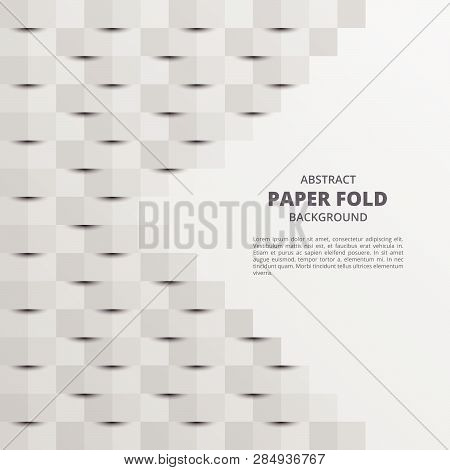 This Grey Abstract Paperfold Vector Background Can Be Used In Book Design, Cover Design, Poster, Web