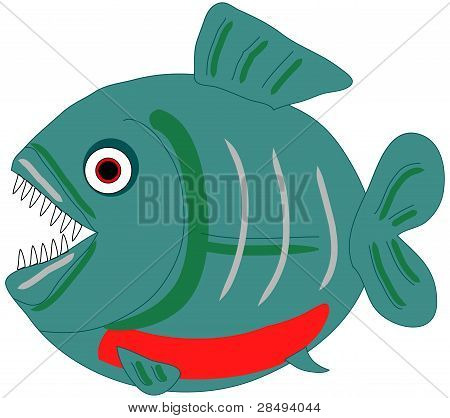 Piranha vector clip art