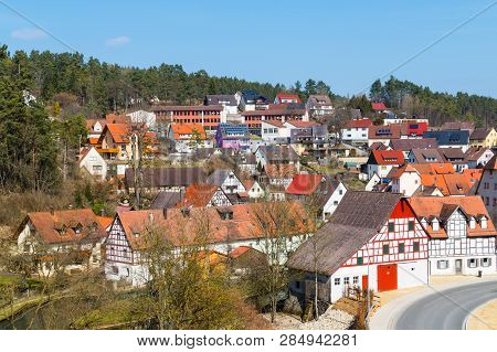 City Of Velden Bavaria Germany From Above