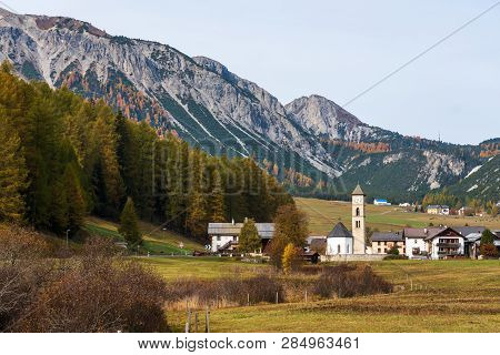 Switzerland - Tschierv, Town In Val Mustair Valley In Graubunden, Grisons Canton